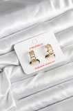 14K Gold Renk Kaplama Samanyolu Model CM Kadın Küpe TJ-BKP11406