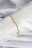 14K Gold Renk Kaplama Kalpli Model CM Kadın Bileklik TJ-BB8131
