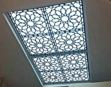 60X60 CM ASMA TAVAN UYUMLU LED DÖŞENEBİLİR TAVAN PANELİ- KAHVE RENK