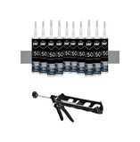 Selsil Poliüretan Mastik Gri 280 Ml. - 10 Adet +  Kendo Silikon Tabancası