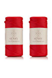 SENSY Premium 400 Gr Polyester Makrome İpi 2 mm 2li Set Ekru makrame ip supla çanta ipi No:4