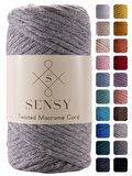 SENSY Premium Taranan Makrome Makrame Taranabilir Pamuk Makrome İpi