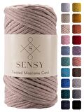 SENSY Premium Taranan Makrome Makrame Taranabilir Pamuk Makrome İpi