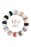 SENSY Premium 12 Adet 50gr Baby Soft Cotton Amigurumi Ve Punch İpi Set2
