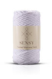 SENSY Premium Taranan Makrome Makrame Hobi İpi 4lü Set 2 Yeşil - Kırmızı - Beyaz