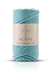 SENSY Premium Taranan Makrome Makrame Hobi İpi 4lü Set Ekru - Mint - Bebe Pembesi - Lila