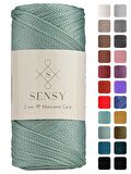 SENSY Premium 200 Gr Polyester Makrome İpi 2 MM - 230 M Supla İp Ve Çanta İpliği