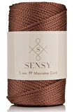 SENSY Premium Polyester PP Cord Makrome İpi 5 MM