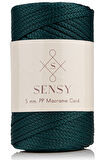 SENSY Premium Polyester PP Cord Makrome İpi 5 MM