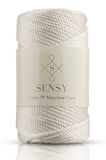 SENSY Premium Polyester PP Cord Makrome İpi Ekru İp 5 mm
