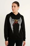 Metallica İki İplik Kapüşonlu Ön ve Arka Baskılı hoodie