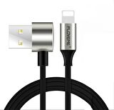 Floveme 2in1 Tek Kabloda Ligtning ve Mikro Usb Bir Arada Kablo 2.4A 100Cm Cep Telefonu Şarj Kablosu