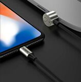 Floveme 2in1 Tek Kabloda Ligtning ve Mikro Usb Bir Arada Kablo 2.4A 100Cm Cep Telefonu Şarj Kablosu