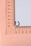 10 mm Hologram Çelik Top Uçlu Piercing Septum Helix Kıkırdak