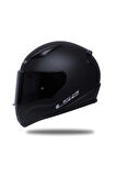 Rapid 2 Mat Siyah Kask Siyah Vizörlü