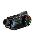 Bt68 Kameralı Intercom Motosiklet Bluetooth Kask Kulaklık Ses Kontrolü 1080p Video Kayıt Interkom