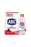 ABC Matik Gül Parfümlü Beyazlar ve Renkliler İçin Toz Çamaşır Deterjanı 6 kg 40 Yıkama + Yumuşatıcı