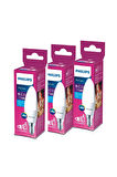 PHILIPS LED 40W MUM AMPUL BEYAZ IŞIK E14 İNCE DUYLU 3LÜ