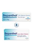 Bepanthol Cilt Bakım Kremi 50 gr + Onarıcı Merhem 50 gr l Avantajlı Günlük Bakım Seti