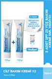 Cilt Bakım Kremi 100g 2'li Set + SPF Mini Yüz Kremi Hediye