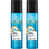 Gliss Aqua Revive Hyaluron ve Deniz Yosunu içeren Nemlendirici Sıvı Saç Kremi 200 ml x 2 Adet