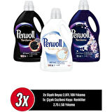 Perwoll Hassas Bakım Siyah Beyaz (2.97L 108 Yıkama ) ÇiçekCazibesi Koyu Renkliler (2.75L 50 Yıkama) 3'lü Set 