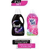 Vernel Max Taze Gül 1,44L + Perwoll Siyah 1,485