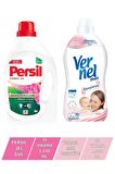 Vernel Max Sensitive 1,44L + Persil Jel Gül 26 Yıkama