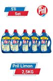 PRİL LİMON 2.5 KG 5'li Set 