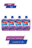 Bref  Yüzey Temizleyici  Lavanta 4x 2.5L 4'lü Set 