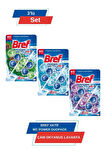 Bref WC Power Duopack Katı Tuvalet Bloğu 1 Çam + 1 Okyanus+ 1 Lavanta 3'lü Paket