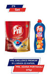Pril Excellence Premium 5’i 1 Arada 22'li Kapsül &Pril Adana Portakali 675 gr 
