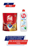 Pril Excellence Premium 5’i 1 Arada 22'li Kapsül &Pril Losyon AloeVera 750ml