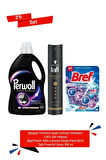 Perwoll Çamaşır Deterjanı Siyah 2.97 lt + Bref Lavanta Singlepack + Taft Powerfull Saç Spreyi