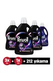 Çamaşır Deterjanı 4'lü set x3 Siyah 2,97L , x1 Koyu Renk Çiçek Cazibesi  2,75L (212 Yıkama)
