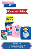Ekonomi Paketi: 10kg Çamaşır Deterjanı, 5kg Yumuşatıcı, 4kg Bulaşık Deterjanı, Klozet Bloğu