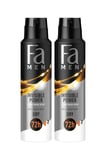 Men Invisible Power Deosprey 150 ml x2 Set – 72 Saat Koruma, Leke Karşıtı Formül