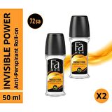Fa Men Invısıble Power Roll-On 50 Ml X 2 Adet