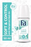 Fa Soft & Control Roll-On 50 Ml + Soft & Control Deosprey 150 Ml