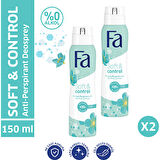 Fa Soft & Control Deosprey 150 Ml X 2 Adet
