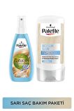 Palette Sarı Saçlara Özel Bakım Seti Kalıcı Doğal Renkler Renk Açıcı Sprey + Palette Soğuk Sarı Toner 