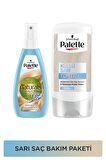 Palette Sarı Saçlara Özel Bakım Seti Kalıcı Doğal Renkler Renk Açıcı Sprey + Palette Küllü Sarı Toner 