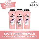 Gliss Split Hair Miracle Şampuan 500 Ml x 3 Adet
