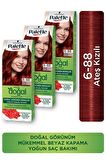 Palette Kalıcı Doğal Renkler Saç Boyası 6-88 Ateş Kızılı X 3 Adet