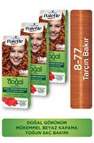 Palette Kalıcı Doğal Renkler Saç Boyası 8-77 Tarçın Bakır  X 3 Adet
