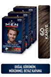 Men Perfect Saç Boyası 60 - Kahve  X 3 Adet