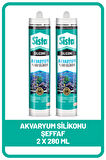 Sista Akvaryum Silikonu Şeffaf, 280 ml x 2 Adet
