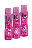 Fa Pink Passion Pudrasız Leke Yapmayan Kadın Sprey Deodorant 150 ml x 3