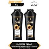 Gliss Ultimate Repair Şampuan 400ml x 2'li Set