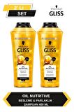 Gliss Oil Nutritive Şampuan 400ml x 2'li Set